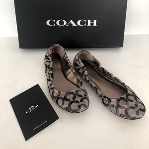 Coach Logo Flats Size 8